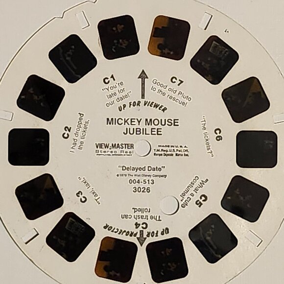 VINTAGE Disney Mickey Mouse Jubilee View Master Reels Lot of 3 1978 - Picture 5 of 6